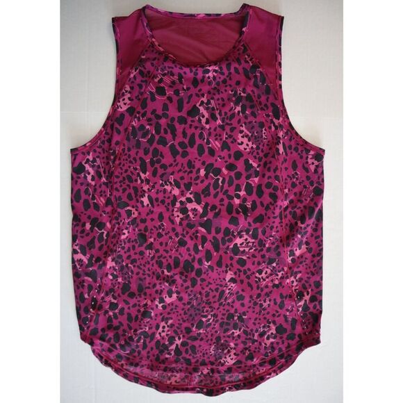 Lululemon 3-Pc Set Sz 6/4 Cheetah Camo Magenta/Purp Sculpt Tank Shorts Sport Bra - Picture 6 of 16
